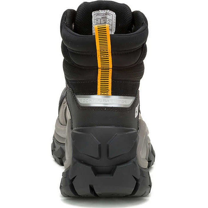 Cat Men's Invader Mid Vent Composite Toe Waterproof Slip Resistant Work Boot -Black- P91756 - Overlook Boots