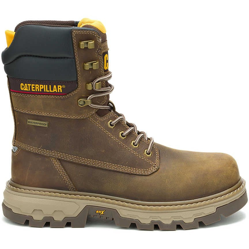 Cat Men's Colorado Equip 8" Composite Toe Waterproof 400G Thinsulate Work Boot - P91754 7 / Medium / Brown - Overlook Boots