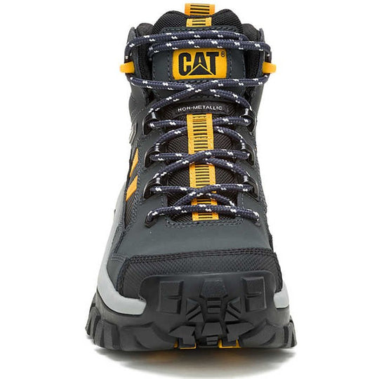 Cat Men's Invader Mid Vent Composite Toe Waterproof Work Boot -Shadows- P91757 - Overlook Boots