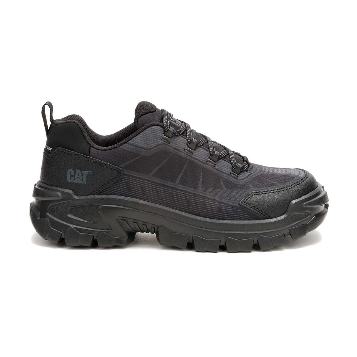 Cat Men's Invader Sport Lo Composite Toe Mesh Work Shoe - Black - P91766 - Overlook Boots