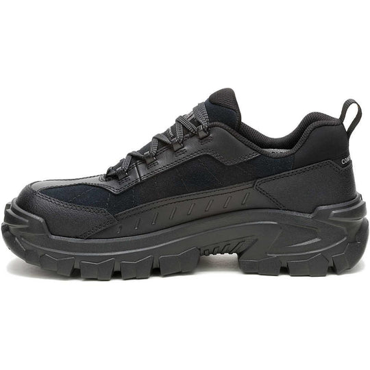 Cat Men's Invader Sport Lo CT Leather Work Shoe - Black - P91770 - Overlook Boots