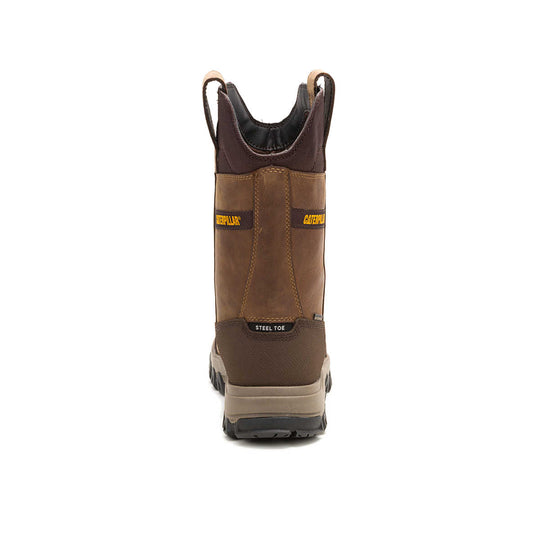 Cat Men's Threshold Rebound Steel Toe Waterproof Wellington Work Boot - Bison - P91772 - Overlook Boots