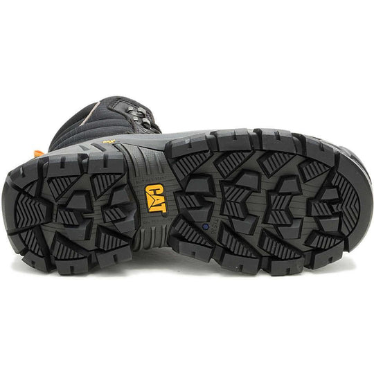 Cat Men's Invader Max 8" Comp Toe Waterproof Thinsulate Work Boot - Black - P91806 - Overlook Boots