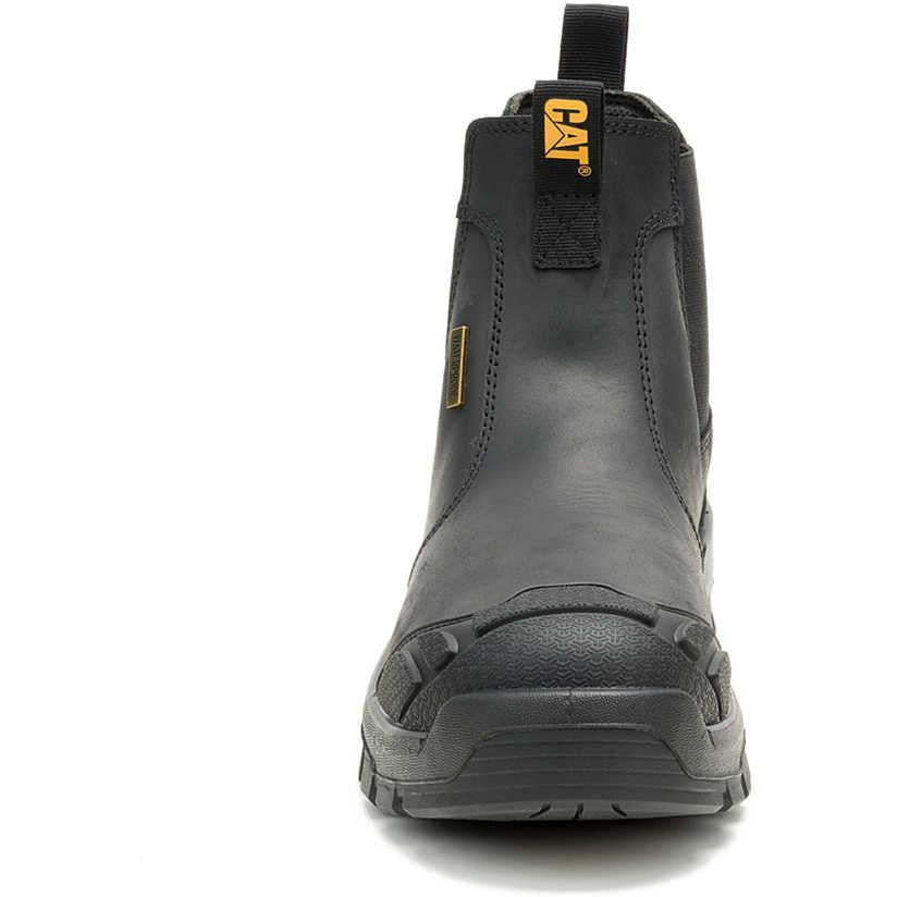 Cat Men's Striver XL Steel Toe Waterproof Chelsea Work Boot - Black - P91818 - Overlook Boots