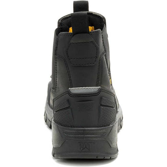 Cat Men's Striver XL Steel Toe Waterproof Chelsea Work Boot - Black - P91818 - Overlook Boots