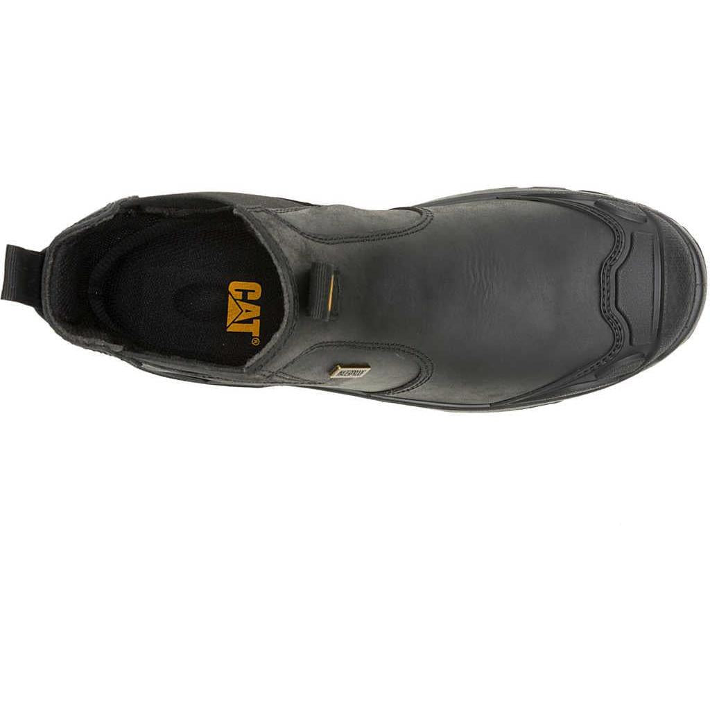 Cat Men's Striver XL Steel Toe Waterproof Chelsea Work Boot - Black - P91818 - Overlook Boots