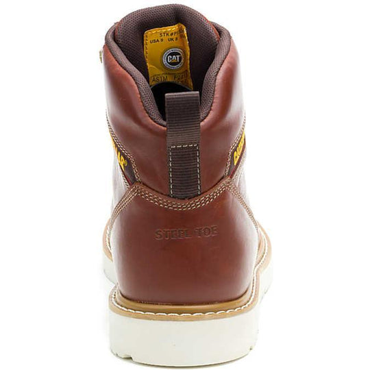 Cat Men's Reclaimer Steel Toe Waterproof Wedge Work Boot - Brown - P91835 - Overlook Boots
