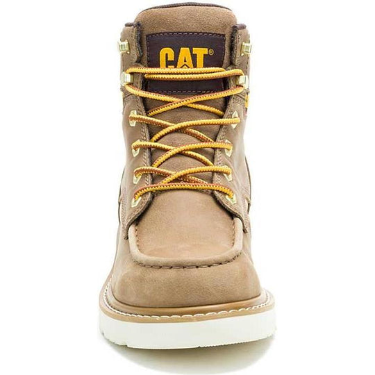 Cat Women's Reclaimer Soft Toe Waterproof Wedge Work Boot - Sand - P51100 - Overlook Boots