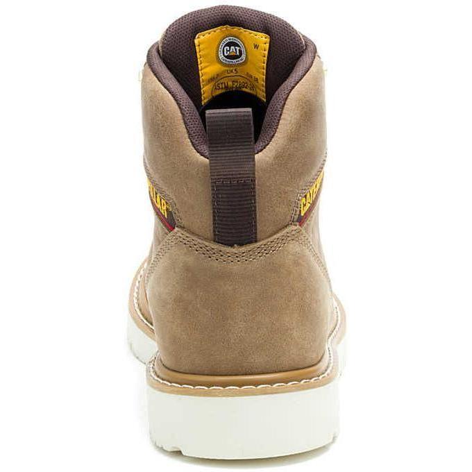 Cat Women's Reclaimer Soft Toe Waterproof Wedge Work Boot - Sand - P51100 - Overlook Boots