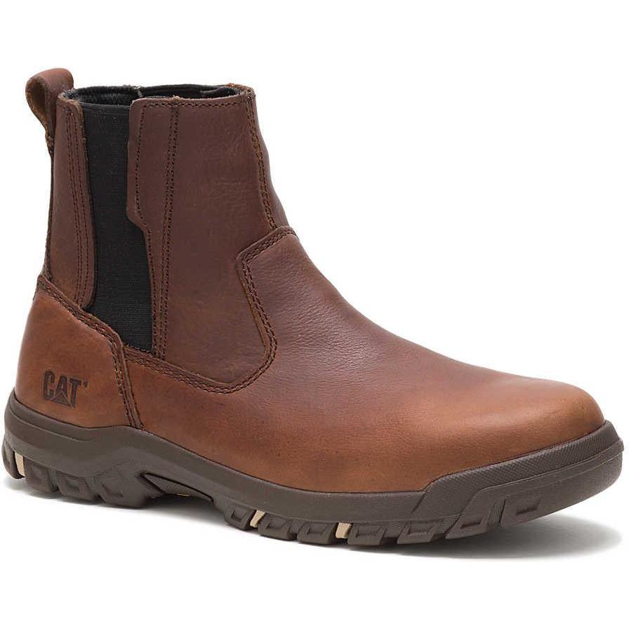 Cat Women's Abbey Steel Toe Waterproof Slip Resist Work Boot - Butterscotch - P91027 5 / Medium / Butterscotch - Overlook Boots