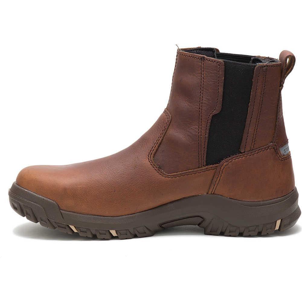Cat Women's Abbey Steel Toe Waterproof Slip Resist Work Boot - Butterscotch - P91027 - Overlook Boots