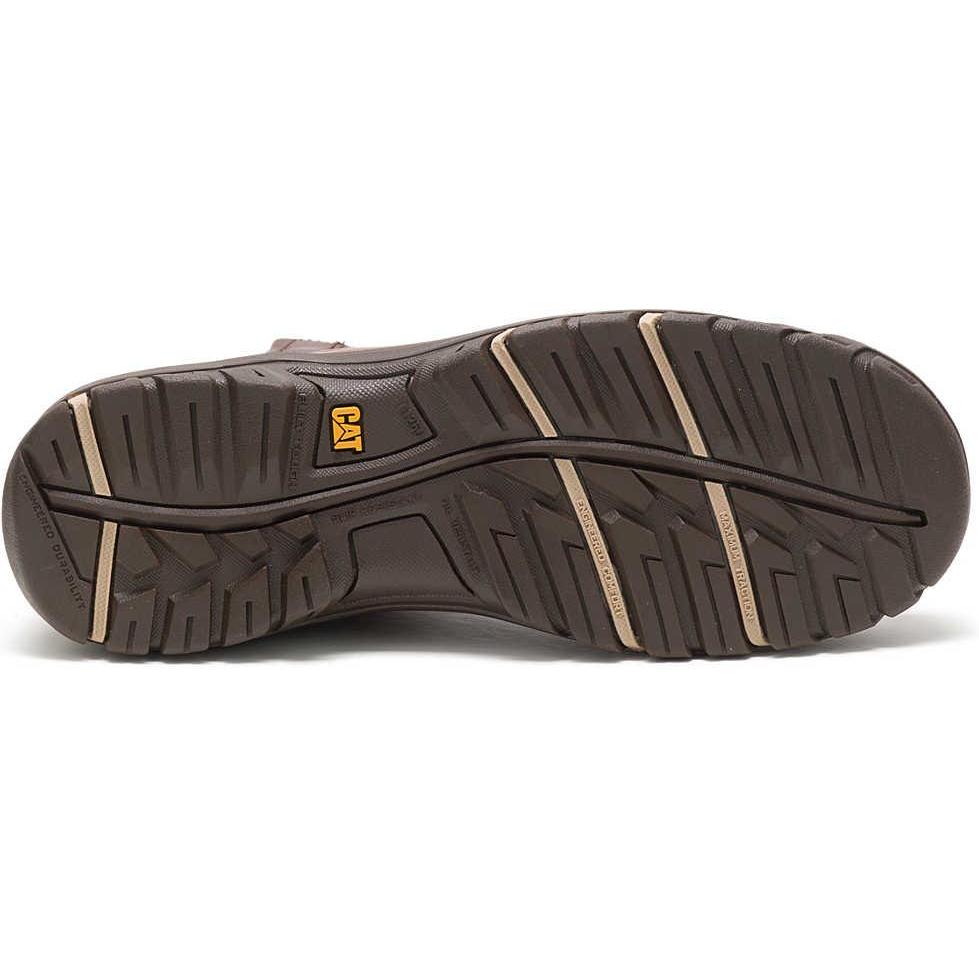 Cat Women's Abbey Steel Toe Waterproof Slip Resist Work Boot - Butterscotch - P91027 - Overlook Boots