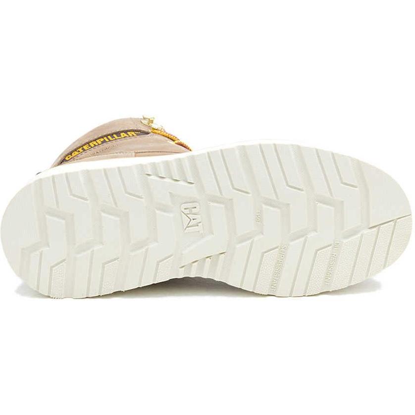 Cat Women's Reclaimer Steel Toe Waterproof Wedge Work Boot - Sand - P91838 - Overlook Boots