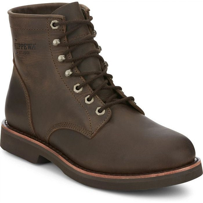 Chippewa Men's Classic  2.0 6" Lace Up Work Boot -Brown- NC2065  - Overlook Boots