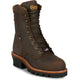 Chippewa Men's Super Logger 9" Steel Toe Waterproof 400G Logger Work Boot - Brown - SL5405 7 / Wide / Brown - Overlook Boots