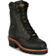 Chippewa Men's Super Logger 9" Steel Toe WP 400G Logger Work Boot - Black - SL5410 7 / Wide / Black - Overlook Boots