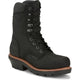 Chippewa Men's Thunderstruck 9" Comp Toe Waterproof Logger Work Boot- Black- TH1020 8 / Medium / Black - Overlook Boots