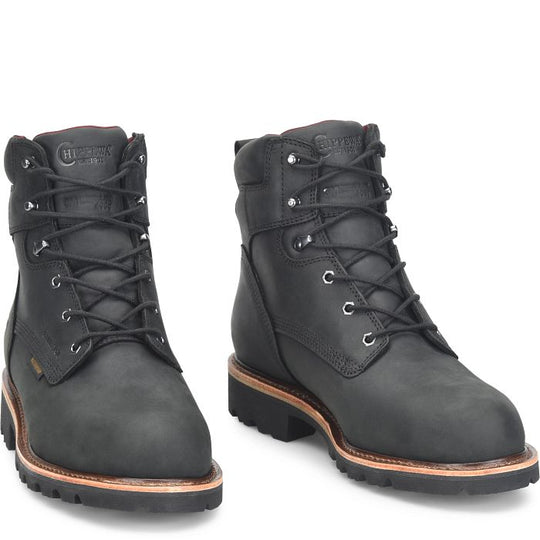 Chippewa Men's Super DNA 6" Steel Toe WP 400G Lace Up Work Boot - Black - 59202 - Overlook Boots