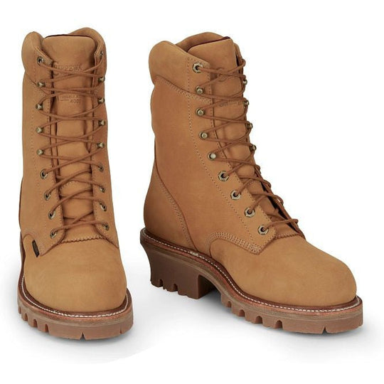 Chippewa Men's Super Dna 9" 400G Insulated Steel Toe Work Boot -Wheat- 59417 - Overlook Boots