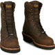 Chippewa Men's Super Logger 9" Steel Toe Waterproof USA Made Work Boot- Brown- SL5407 - Overlook Boots
