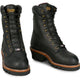 Chippewa Men's Super Logger 9" Steel Toe WP 400G Logger Work Boot - Black - SL5410 - Overlook Boots