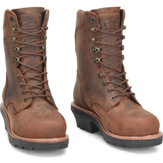 Chippewa Men's Thunderstruck 9" Comp Toe Waterproof 400G Logger Work Boot TH1024 - Overlook Boots