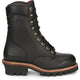 Chippewa Men's Super DNA 9" Steel Toe Waterproof 400G Ins Logger Work Boot - Black - 59410 - Overlook Boots