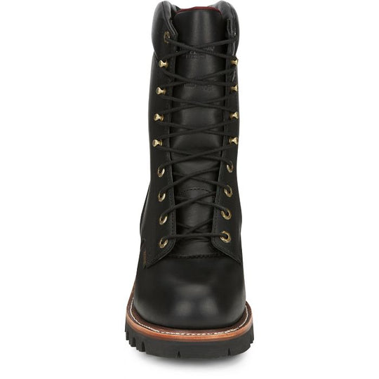 Chippewa Men's Super DNA 9" Steel Toe Waterproof 400G Ins Logger Work Boot - Black - 59410 - Overlook Boots