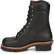 Chippewa Men's Super DNA 9" Steel Toe Waterproof 400G Ins Logger Work Boot - Black - 59410 - Overlook Boots