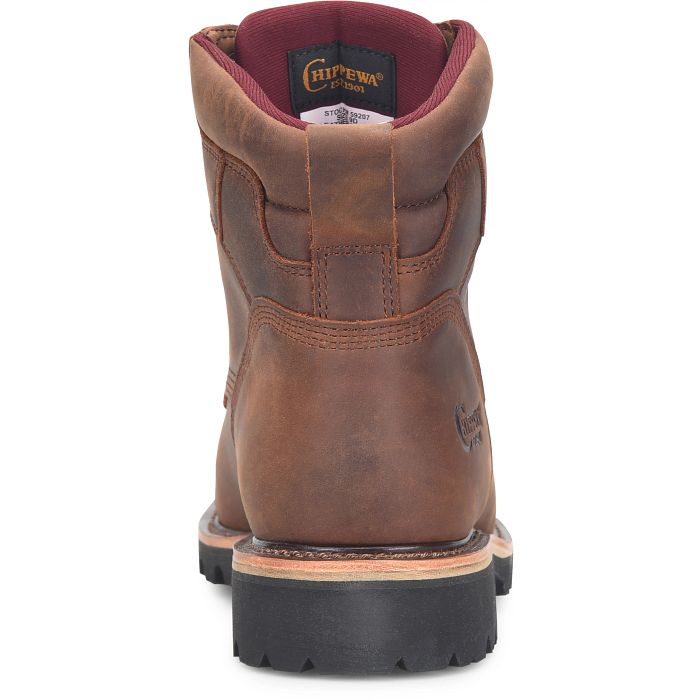 Chippewa Men's Super DNA 6" Steel Toe WP Lace Up Work Boot - Walnut - 59207 - Overlook Boots