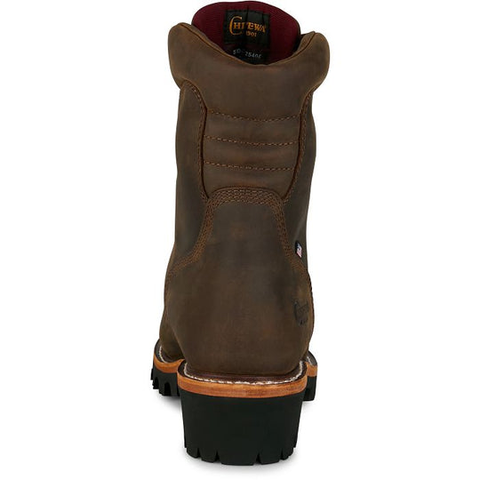 Chippewa Men's Super Logger 9" WP Insulated Soft Toe Logger Boot - Brown - SL5408