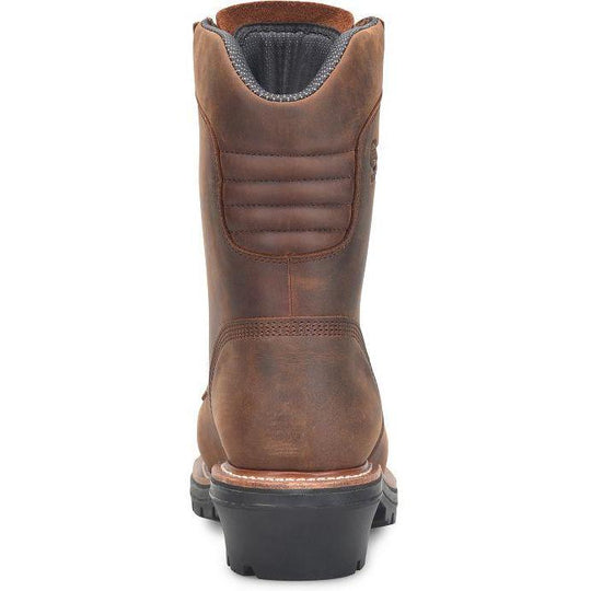 Chippewa Men's Thunderstruck 9" Comp Toe Waterproof Logger Work Boot- Brown- TH1022 - Overlook Boots