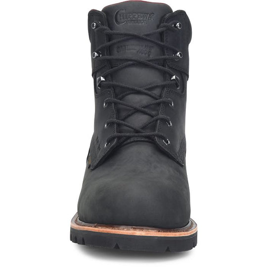 Chippewa Men's Super DNA 6" Steel Toe WP 400G Lace Up Work Boot - Black - 59202 - Overlook Boots