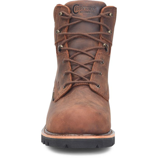 Chippewa Men's Super DNA 6" Steel Toe WP Lace Up Work Boot - Walnut - 59207 - Overlook Boots