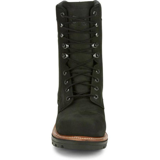 Chippewa Men's Thunderstruck 9" Comp Toe Waterproof Logger Work Boot- Black- TH1020 - Overlook Boots
