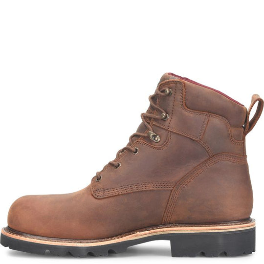 Chippewa Men's Super DNA 6" Soft Toe WP 400G Work Boot - Walnut - 59206 - Overlook Boots