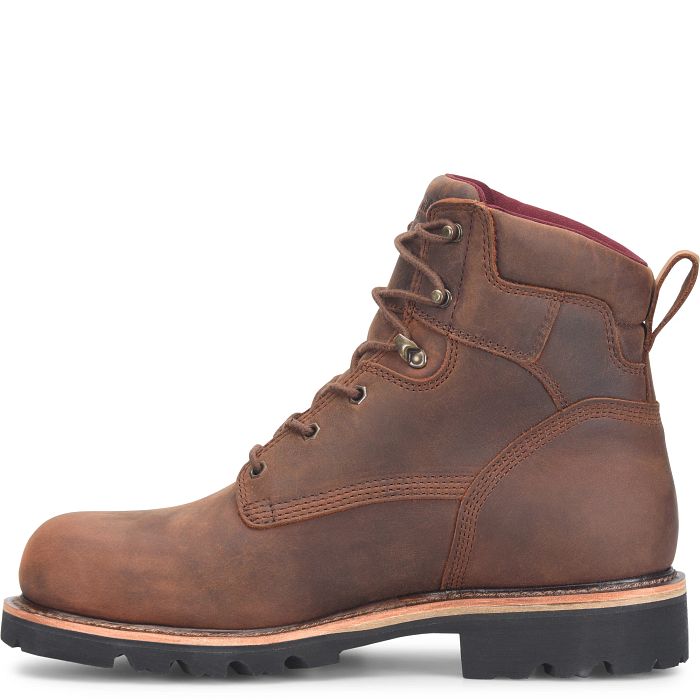 Chippewa Men's Super DNA 6" Steel Toe WP Lace Up Work Boot - Walnut - 59207 - Overlook Boots