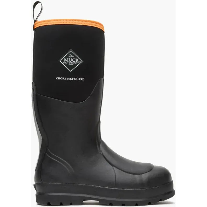 Muck Men's Chore Classic 16" Steel Toe Waterproof MetGuard Work Boot - Black - CHSMETA2 - Overlook Boots