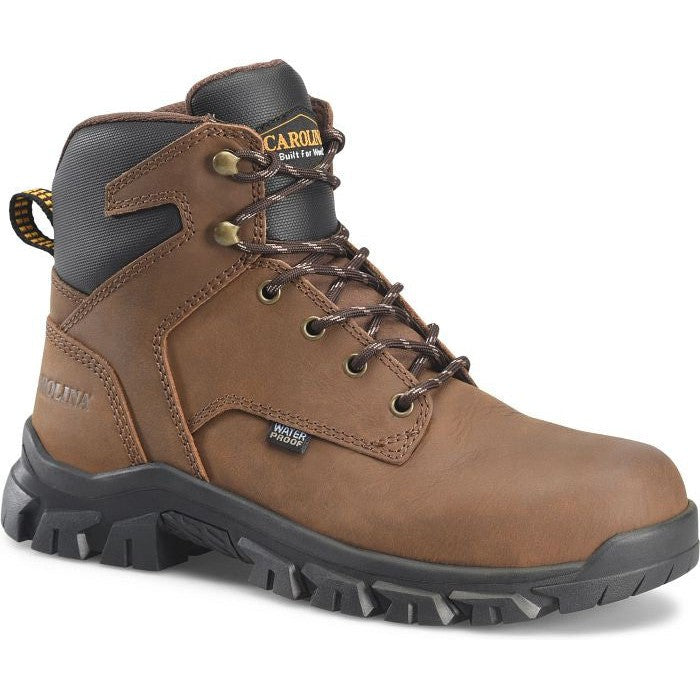 Carolina Men's Gruntz 6" Soft Toe Waterproof Work Boot -Brown- CA3093  - Overlook Boots
