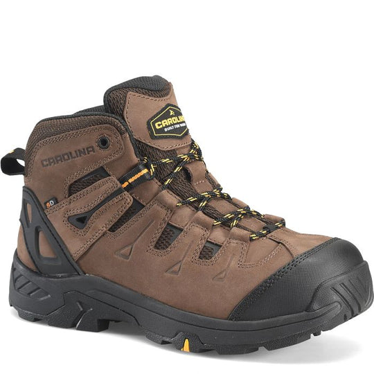 Carolina Men's Quadricep 5" Composite Toe Slip Resistant Work Boot - Brown - CA4545 8 / Medium / Brown - Overlook Boots