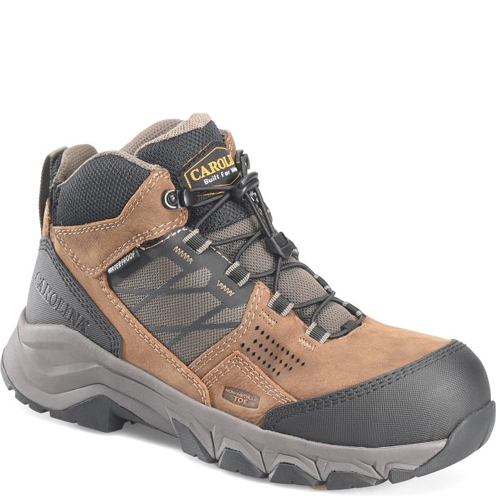 Carolina Men's Ironhide Comp Toe WP Slip Resist Hiker Work Boot -Tan- CA5553 8 / Medium / Tan - Overlook Boots