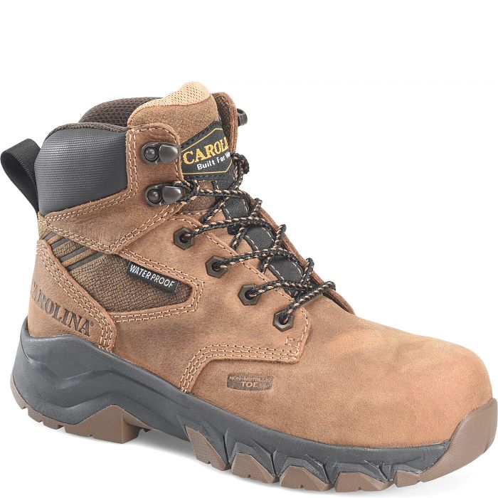 Carolina Women's Sage 6" Composite Toe Waterproof Slip Resistant Work Boot -Brown- CA5679 - Overlook Boots