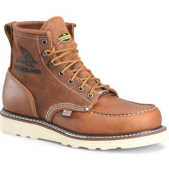 Carolina Men's Union Built Amp 6" Steel Toe Work Boot- Brown- CA7069 8 / Medium / Brown - Overlook Boots