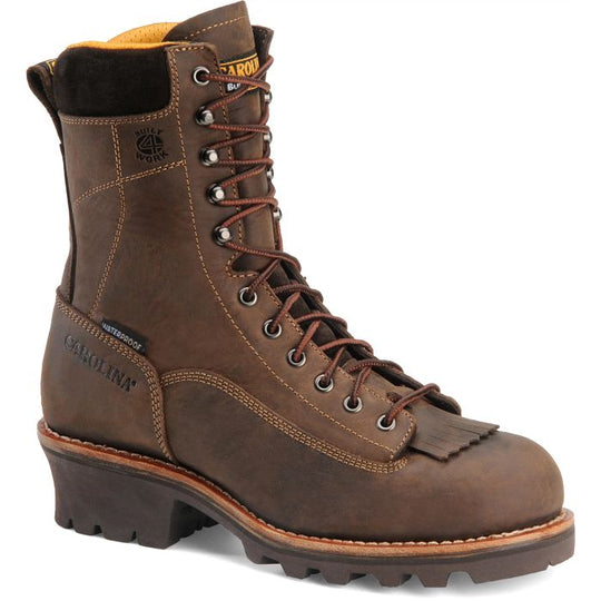 Carolina Men's Birch 8" Composite Toe Waterproof Logger Work Boot - Brown - CA7522 7 / Medium / Brown - Overlook Boots