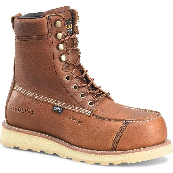 Carolina Men's Staple Gun 8" Carbon Composite Toe Waterproof Work Boot -Tan- CA7571 8 / Medium / Tan - Overlook Boots
