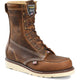 Carolina Men's Amp 8" Steel Toe USA Made Wedge Work Boot -Brown- CA8512  - Overlook Boots