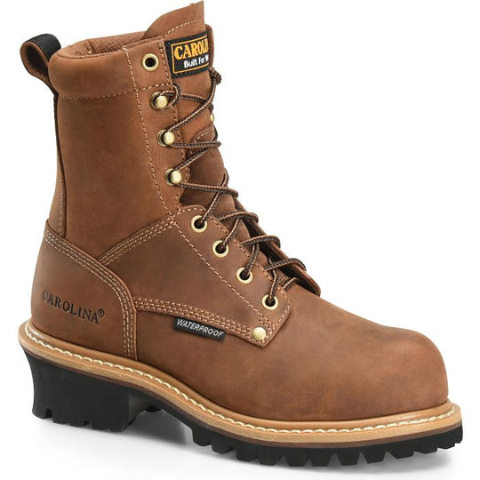 Carolina Women's Elm 8" Composite Toe Waterproof Slip Resistant Work Boot -Brown- CA1435 - Overlook Boots