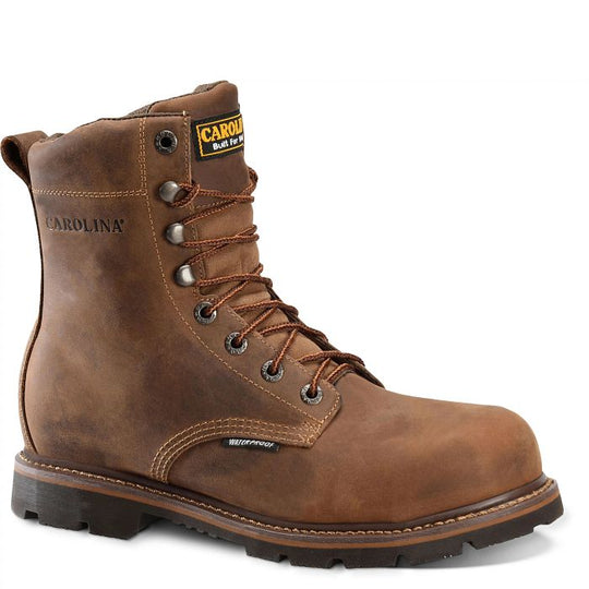 Carolina Men's Installer 8" Soft Toe Waterproof Work Boot -Brown- CA3057 - Overlook Boots