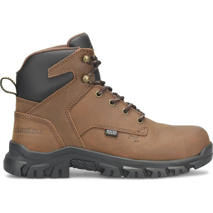 Carolina Men's Gruntz 6" Soft Toe Waterproof Work Boot -Brown- CA3093 8 / Medium / Dark Brown - Overlook Boots