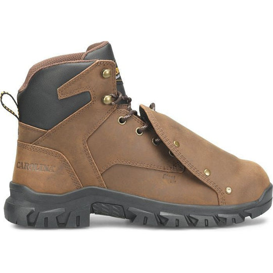 Carolina Men's Gruntz 6" Steel Toe External Metguard Work Boot -Brown- CA3595 8.0 / Medium / Dark Brown - Overlook Boots